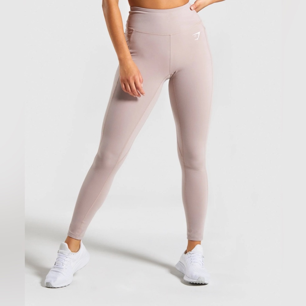 Gymshark Dreamy Leggings - Taupe/white